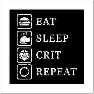 Eat Sleep Crit Posters and Art